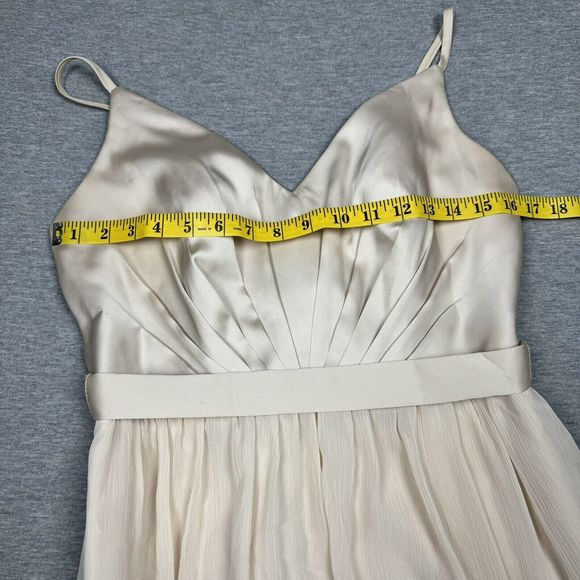 White by Vera Wang Formal Dress Bridesmaid Mother of the Bride Womens 8 Ivory - Picture 3 of 6